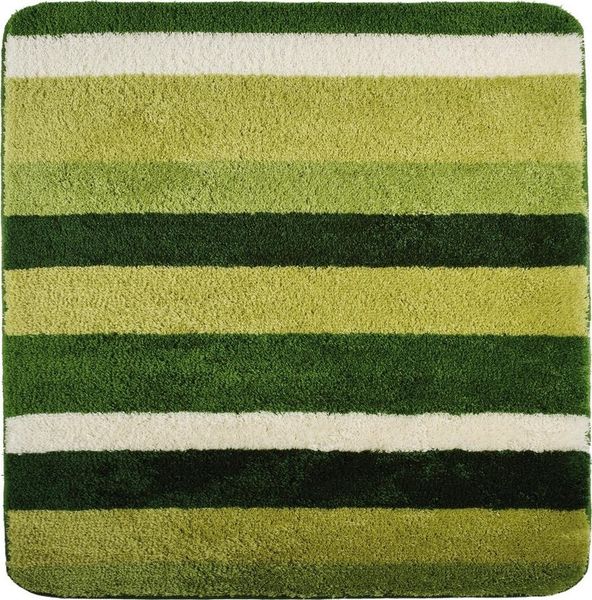 Ridder Badematte Carl grün, Höhe 55 mm, 100% Polyester-Microfaser