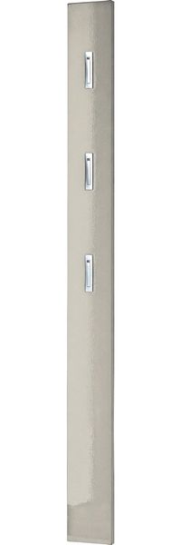 Germania Garderobenpaneel 3255-572, in Kaschmir, mit DREI ausklappbaren Kleiderhaken aus Metall, 15 x 170 x 3 cm (BxHxT)