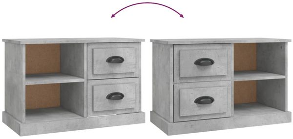 vidaXL TV-Schrank Betongrau 73x35,5x47,5 cm Holzwerkstoff 816172 Bild 9
