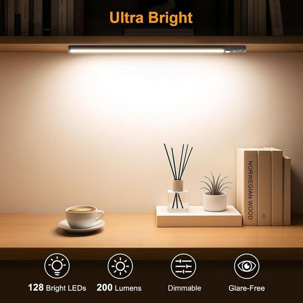 Athlix LED Unterbauleuchte 2er Unterbauleuchte Schrankbeleuchtung Kabellos mit Bewegungsmelder, LED fest integriert, 2 Stück - Warmweiß, Kaltweiß, Neutralweiß