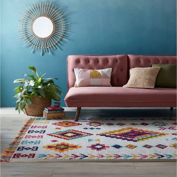 FLAIR RUGS Teppich Nahua, rechteckig, Höhe: 20 mm, Berber-Optik, Wohnzimmer