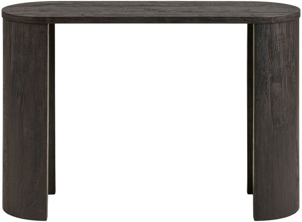 Konsolentisch >Bibione< in Dunkelbraun, MDF, Dekor - 38x75x114cm (BxHxT)