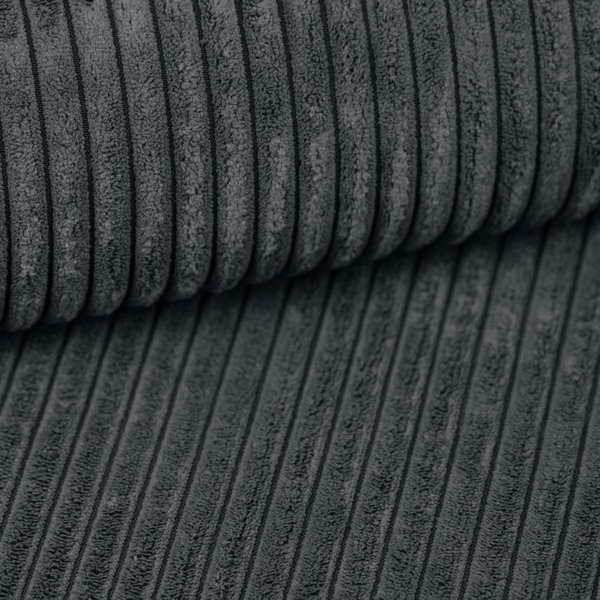 AX LIVING Aydin Cord Sofa 3 Sitzer Sofa mit Schlaffunktion Grau 238 cm Bild 7