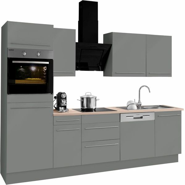 OPTIFIT Küchenzeile Bern, Breite 270 cm, wahlweise mit E-Geräten