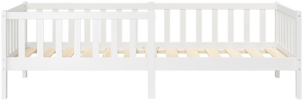 Bellabino 'Vere' Kinderbett 90x200 cm mit Matratze, weiß, Massivholz Kiefer, Jugendbett mit Rausfallschutz und Lattenrost Bild 11