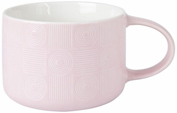 Maxwell & Williams KL0277 Jumbotasse 500 ml CREST Pink, Porzellan