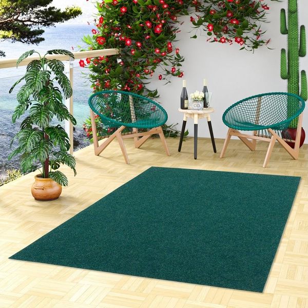 Snapstyle Rasenteppich Kunstrasen Rasenteppich mit Noppen Kingston, Rechteckig, Höhe: 7 mm