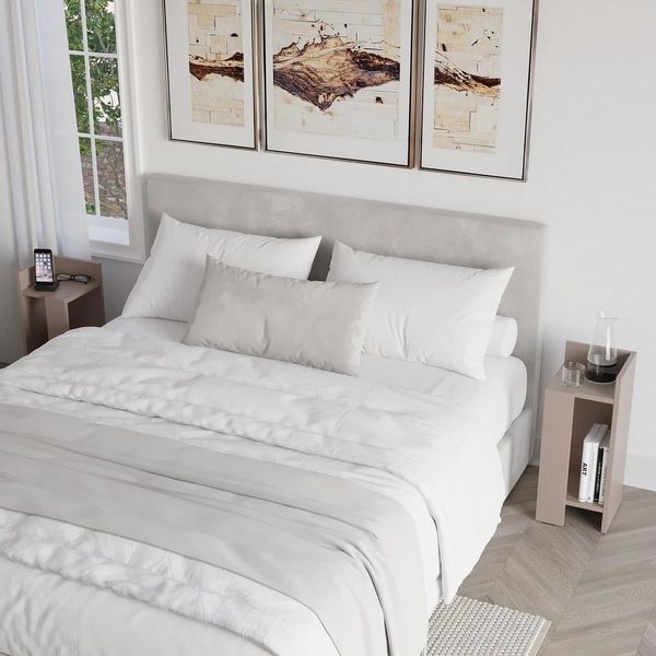 Decortie Nachttisch Elos (Set, 2 Nachttisch), Modern Nachttisch Links Und Rechts, 27 x 25 x 60 cm