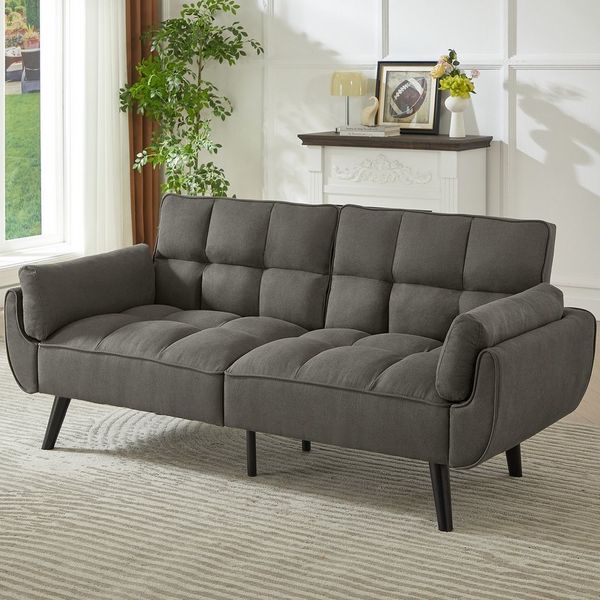 Jiexi Sofa Schlafsofa Länge inklusive Armlehnen 180cm Klappbares Verstellbare