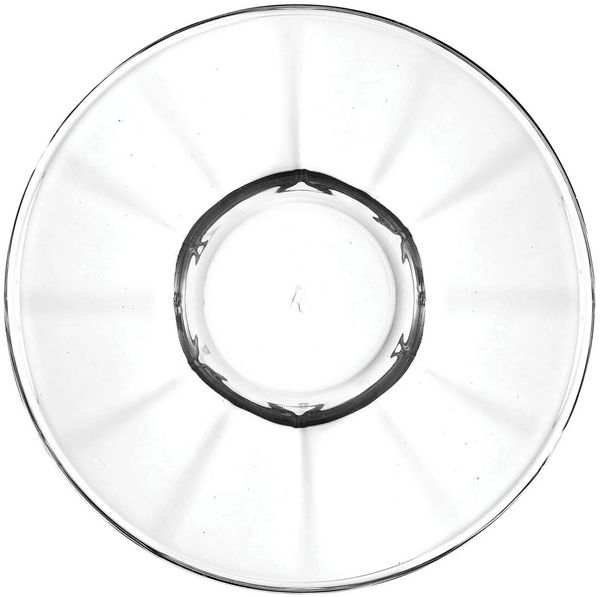 LAV Alya Unterteller 6er Set – 12,5 cm, transparent, aus hochwertigem Glas