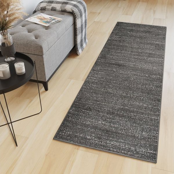 Tapiso Läufer SARI, rechteckig, Höhe: 12 mm, Flur Kurzflor Modern Meliert Design Wohnzimmer Schlafzimmer Küche