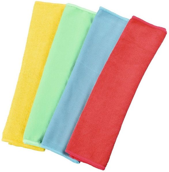 Xavax Geschirrtuch 30 x 30 cm, Blau/Grün/Gelb/Rot, (4-tlg)