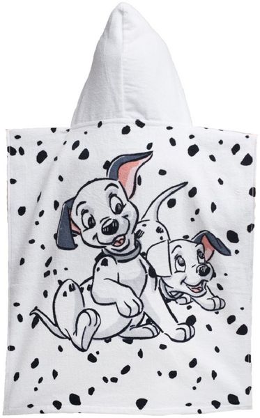 Disney 101 Dalmatiner Badeponcho mit Kapuze 50x115 cm