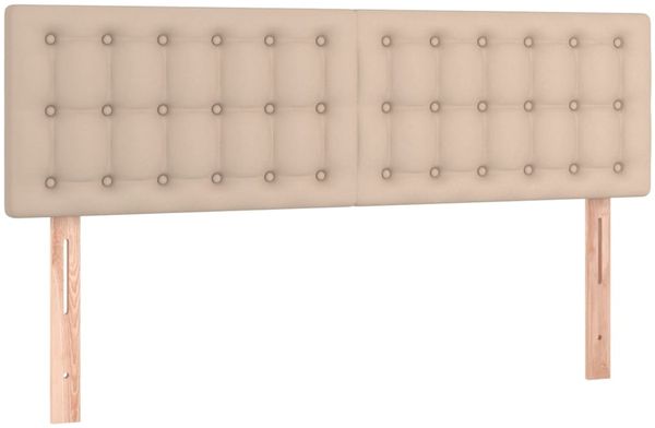 vidaXL Boxspringbett mit Matratze & LED Cappuccino-Braun 140x190cm 3134224 Bild 7