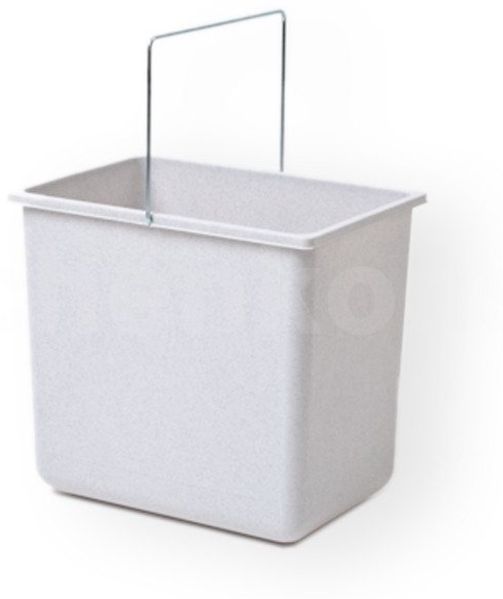 Hailo Einbaumülleimer Hailo Inneneimer 1086249 hellgrau 18 L 316 x 226 x 286 mm mit Henkel
