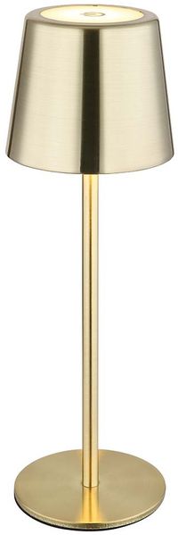 LED Tischleuchte, gold, Metall, Akku, Touchdimmer, H 28 cm Bild 4