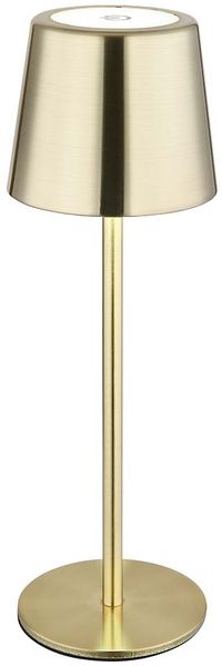 LED Tischleuchte, gold, Metall, Akku, Touchdimmer, H 28 cm Bild 7