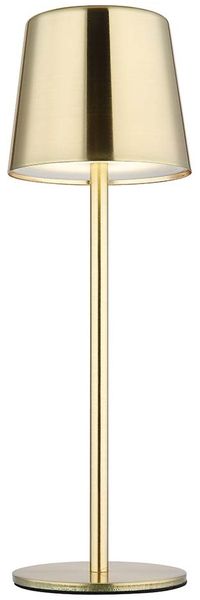 LED Tischleuchte, gold, Metall, Akku, Touchdimmer, H 28 cm Bild 6