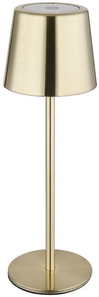 LED Tischleuchte, gold, Metall, Akku, Touchdimmer, H 28 cm Bild 5