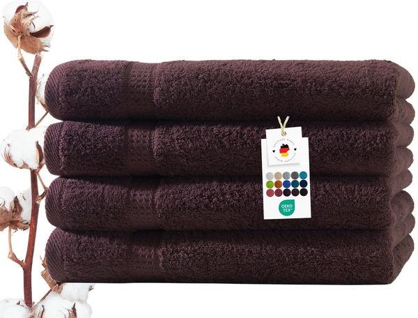 Carpe Sonno Handtuch Set 50x100 cm 100% Baumwolle Handtücher Set 500 g/m2 Frottier Handtuchset, Frottier (Spar-Set, 4-St), Extra Soft & Weich, Saugfähig, Schwer, Atmungsaktiv, schnell trocknend