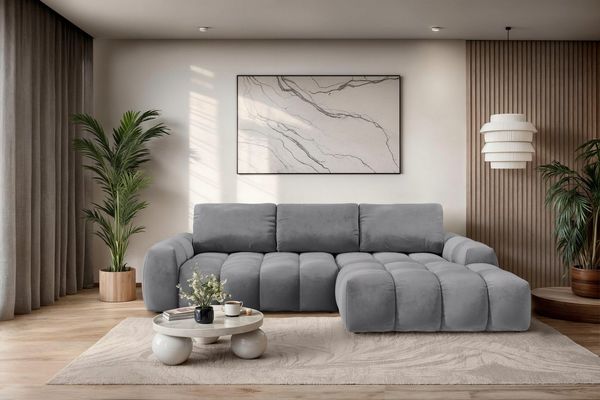 OTTO home Ecksofa AZITA L-Form, 270 cm - OTTO. Verlässliche Qualität, wahlweise als Schlafsofa m. Bettkasten, Bubble-Optik