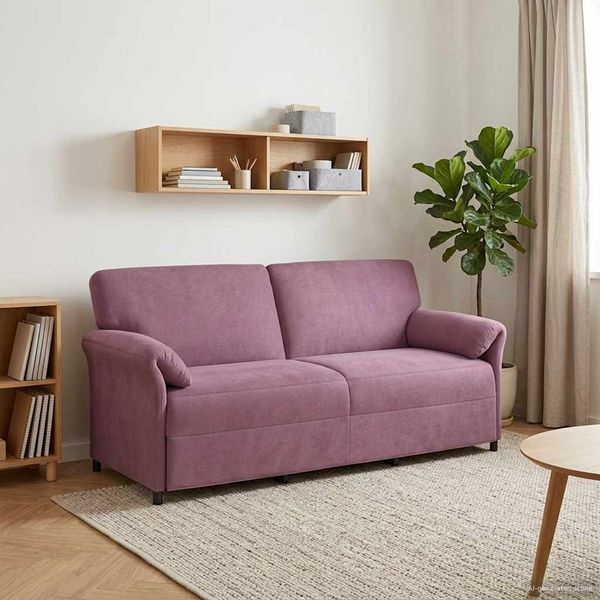 vidaXL 3-Sitzer-Sofa Lila 198 x 83 x 95 cm Samt 42033980