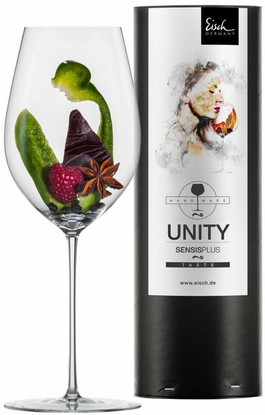 Eisch Unity SensisPlus Rotweinglas in Geschenkröhre