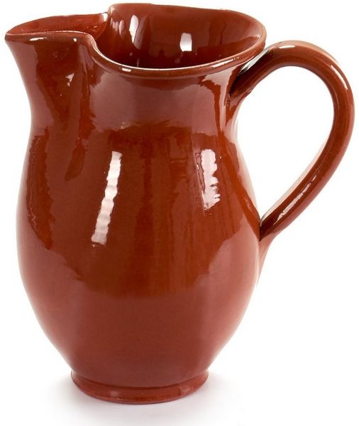 Annastore Wasserkrug Tonkrug zum stilvolle Servieren - Karaffe - Weinkrug - Wikinger-Krug