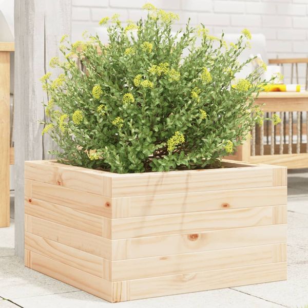 vidaXL Pflanzkübel 40x40x23 cm Massivholz Kiefer 847178