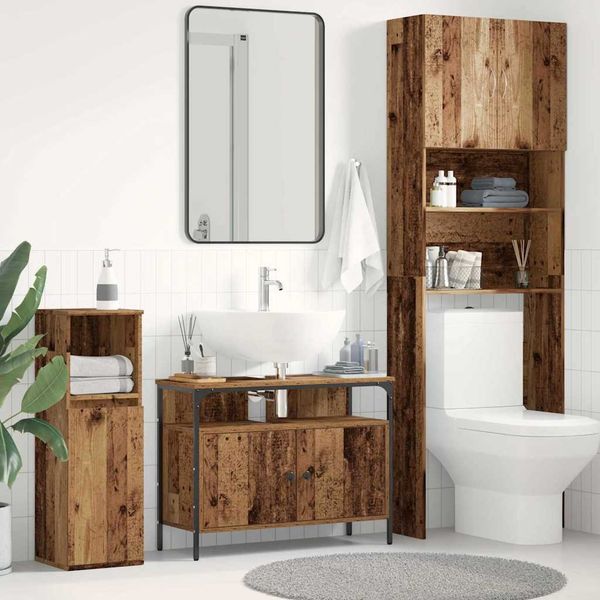 vidaXL Waschbeckenschrank Altholz 80 x 30 x 60 cm Holzwerkstoff 862235