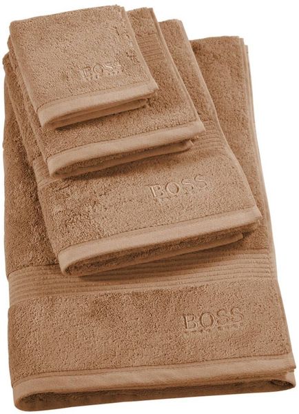 Hugo Boss Home Frottier Handtücher Loft|Gästetuch 40x60 cm| camel Bild 2