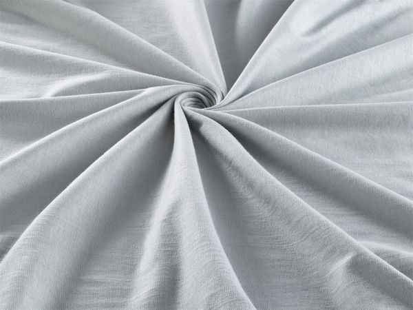 HTI-Living Spannbettlaken Jersey 150x200 Baumwolle/Elastan Silber