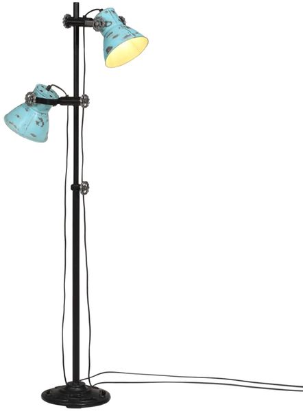 vidaXL Stehleuchte 25 W Blau 25x25x90/140 cm E27 371846