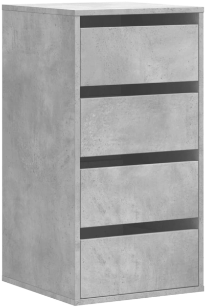 vidaXL Kommode Betongrau 40x41x76 cm Holzwerkstoff 852864
