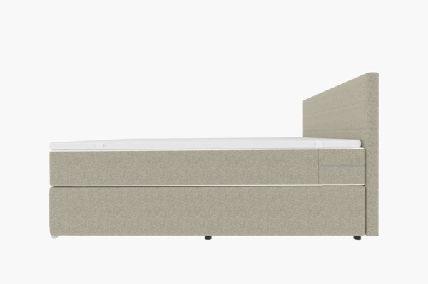 99rooms 'Phönix' Boxspringbett, Beige, 160x200 cm, Webstoff MALMO_NEW