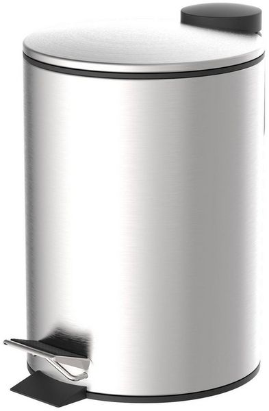 Eisl Mülleimer, Badmülleimer Edelstahl, Absenkautomatik, entnehmbarer Hygieneeimer, 3l