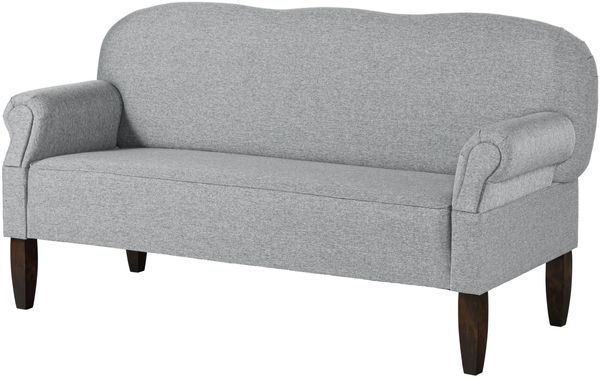 Küchensofa Webstoff 188x78x97 grau EDINBURGH