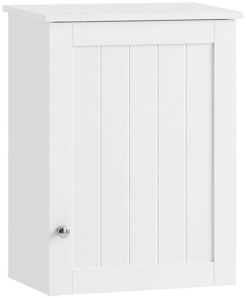 SoBuy BZR19-W Hängeschrank, MDF, Lackiert, Weiß, 40 x 52 x 23 cm