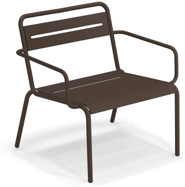 2er Set Star Loungesessel braun