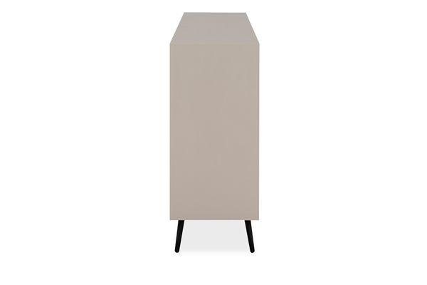 Finori Arona 51B Sideboard, sand / schwarz | Sideboard für Wohnzimmer | Maß: B x H x T ca. 175 x 90 x 38 cm | Sideboard mit 4 Türen und 1 Schubkasten Bild 5