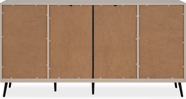 Finori Arona 51B Sideboard, sand / schwarz | Sideboard für Wohnzimmer | Maß: B x H x T ca. 175 x 90 x 38 cm | Sideboard mit 4 Türen und 1 Schubkasten Bild 3
