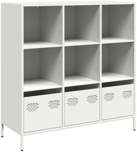 vidaXL Highboard Weiß 101,5x39x103,5 cm Stahl 851393