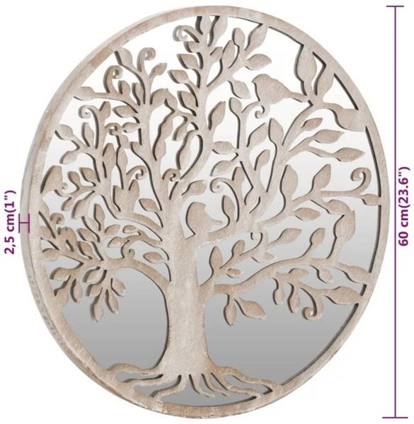 vidaXL Gartenspiegel Sand 60x2,5 cm Eisen Rund 318371 Bild 6
