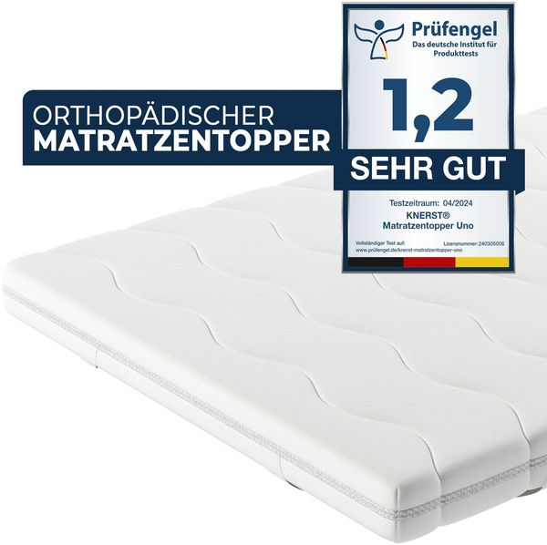 KNERST, Topper Matratzentopper 5cm Höhe, Atmungsaktiv, Pflegeleicht, 5 cm hoch, Polyurethane Schaum, Polyurethane Schaum - 5 cm Höhe, atmungsaktiv, ergonomisch