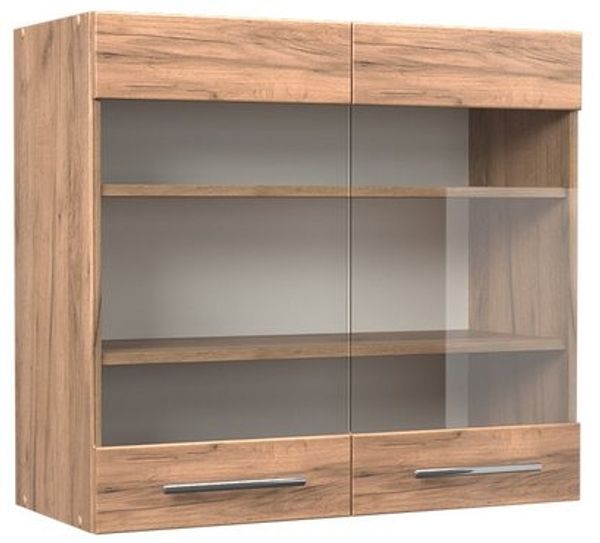 Küchenglasschrank Fame-Line Goldkraft Eiche 80 cm Vicco Bild 4
