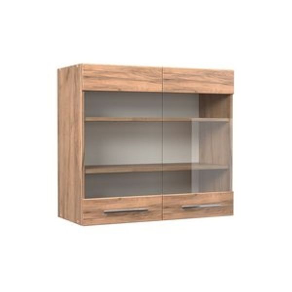 Küchenglasschrank Fame-Line Goldkraft Eiche 80 cm Vicco Bild 6