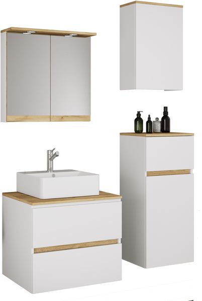 VCM Badmöbel Waschtisch Cosila 921994 Weiß H. 150 x B. 100 x T. 47 cm
