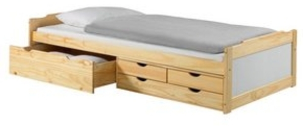IDIMEX Funktionsbett ANDREA, Bett mit Stauraum Kinderbett Gästebett 4 Schubladen Bett 90x200 cm Bild 5