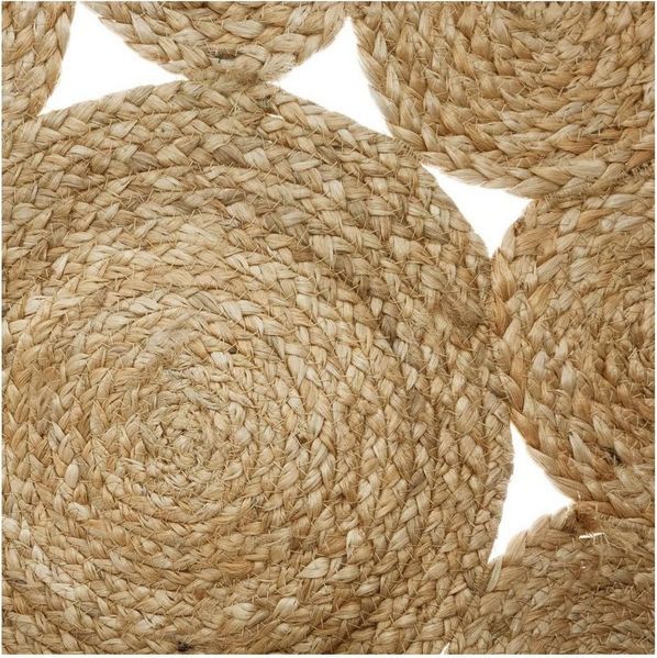 Atmosphera Créateur d'intérieur Teppich Deko-Teppich aus Jute, Ø 80 cm, rund, Boho-Stil, rund, Höhe: 800 mm