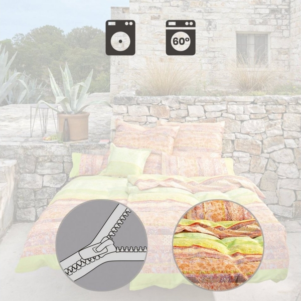 Bassetti Bettwäsche Bettwäsche "Montalcino V1", Mako-Satin, 2 teilig, Paisley Bild 2